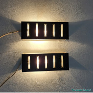 Set vintage wall lamps