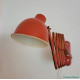 Vintage scissor lamp red