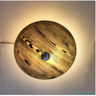 Queens Gallery ceiling lamp wood look