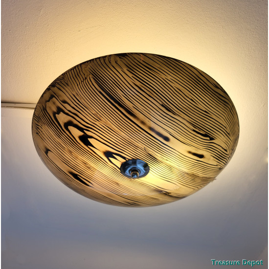 Queens Gallery ceiling lamp wood look