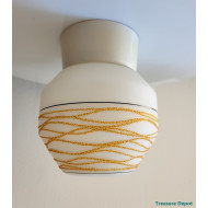 Orange dotted ceiling lamp