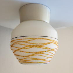Orange dotted ceiling lamp