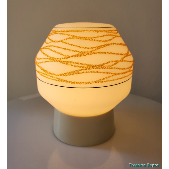 Orange dotted ceiling lamp