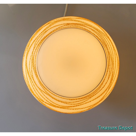 Orange dotted ceiling lamp