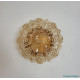 Amber colored ceiling lamp