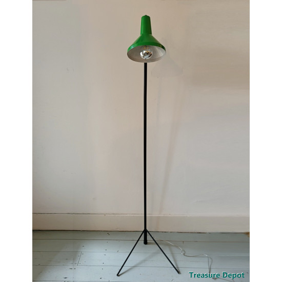 Grasshopper green floor lamp