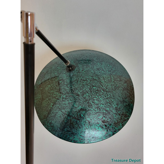 Queens Gallery floor lamp green marbled