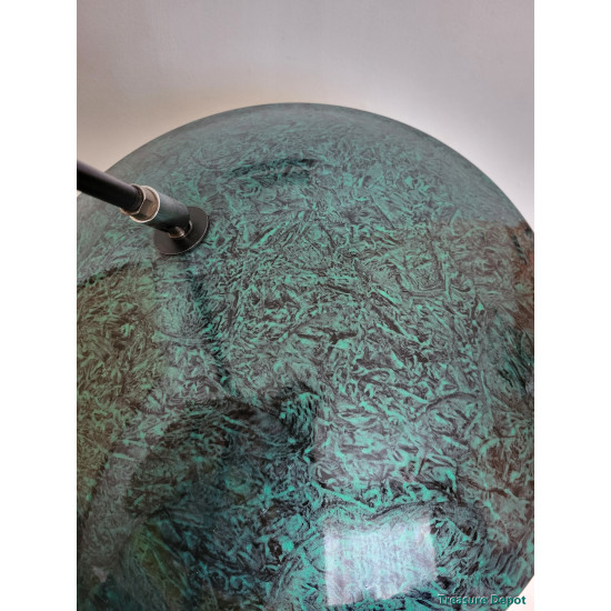 Queens Gallery floor lamp green marbled