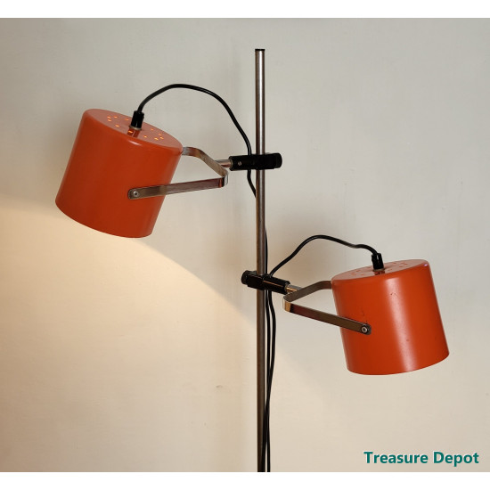 Double spot vintage floor lamp