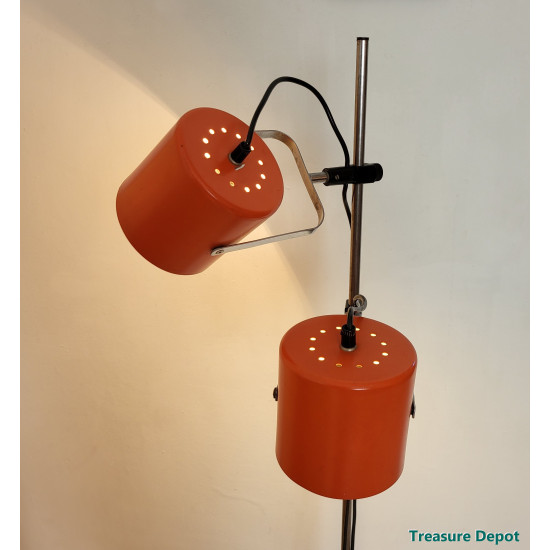 Double spot vintage floor lamp