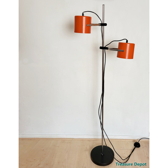 Double spot vintage floor lamp