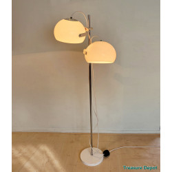 1970's white perspex floor lamp