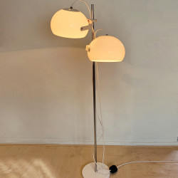 1970's white perspex floor lamp