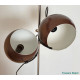 1960's brown globes floor lamp