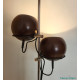 1960's brown globes floor lamp