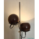 1960's brown globes floor lamp