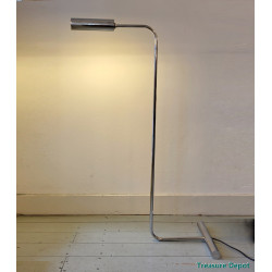 Chrome minimalist floor lamp