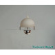 Space Age hanging lamp white