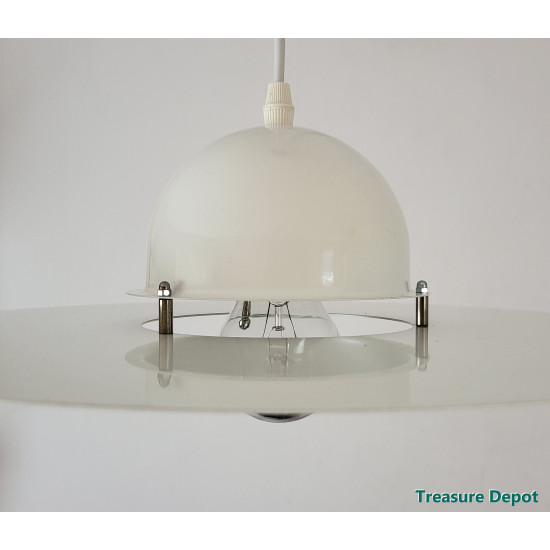 Space Age hanging lamp white